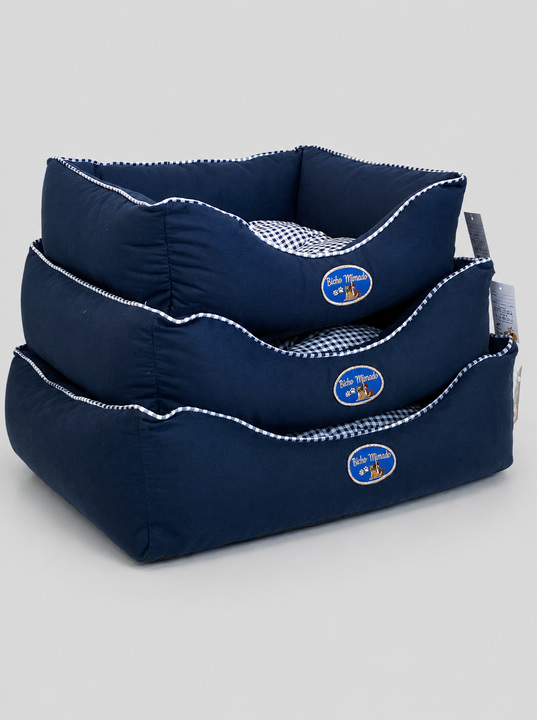 Conjunto 3 Camas Quadrada Luxo Suede Pet - Cachorro e Gato - Image 5