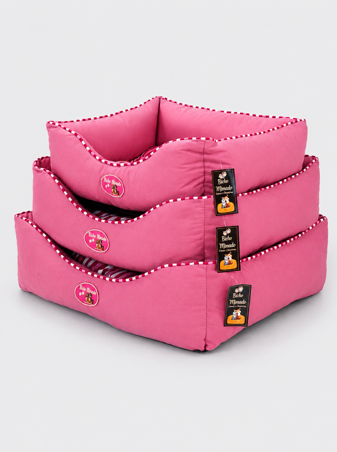 Conjunto 3 Camas Quadrada Luxo Suede Pet - Cachorro e Gato - Image 6